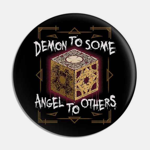 Demon to Some - Hellraiser Puzzle Box - Horror Pin by Nemons