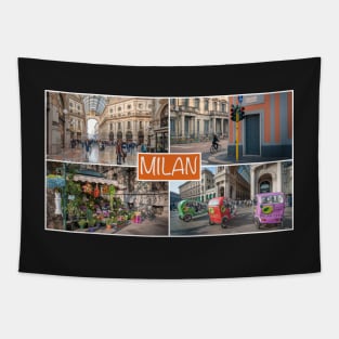 Milan Collage Tapestry