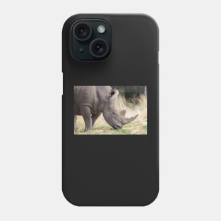 White rhino in Namibia Phone Case