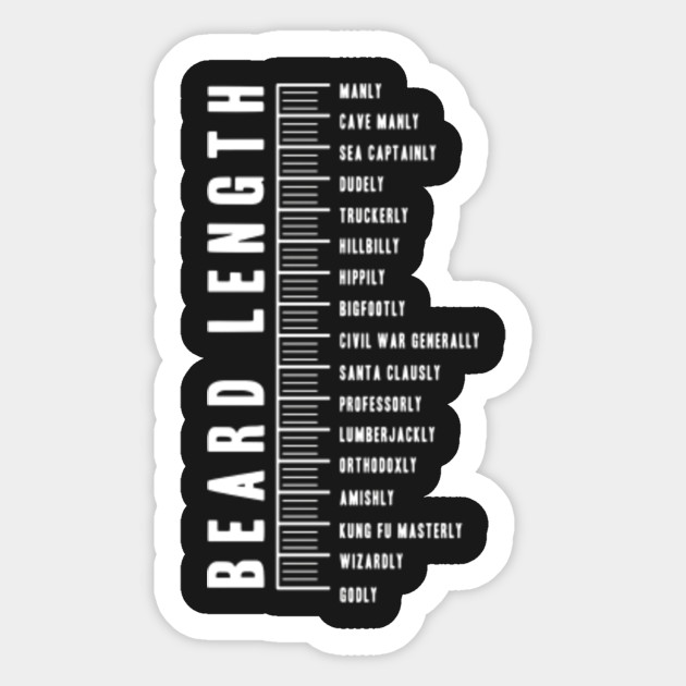 mens beard length ruler
