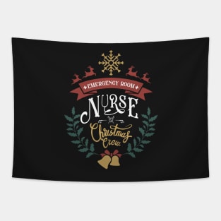 Emergency room nurse christmas crew cool Tapestry