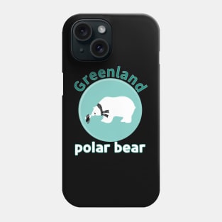 greenland polar bear Phone Case