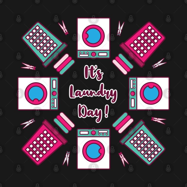 It's Laundry Day Mandala | Green Pink | Black by Wintre2