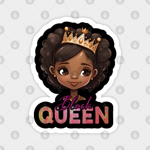 Black Queen, Black Queen, Black Woman, Black History Magnet by UrbanLifeApparel