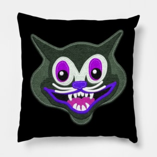 Spooky Creepy Halloween Vintage Style Cat Pillow