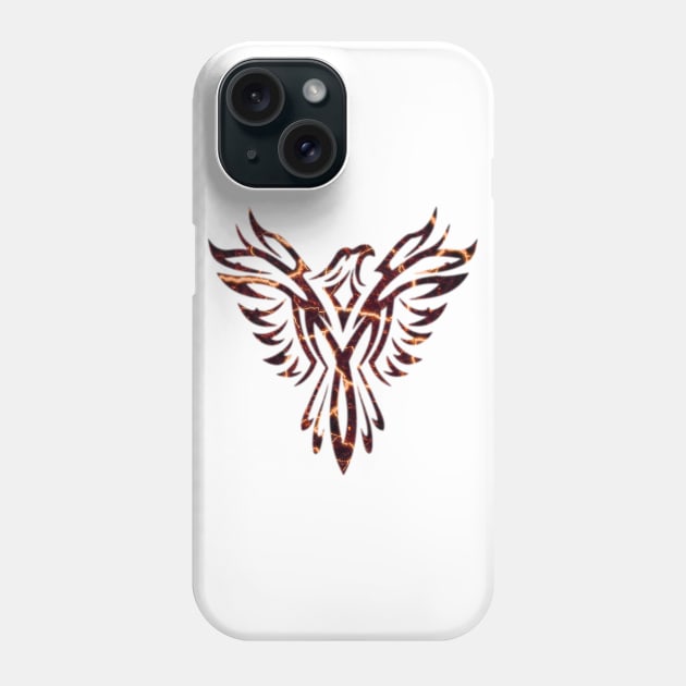 Lava Fire & Flames Phoenix Mythical Bird Rising Born Again Phone Case by twizzler3b