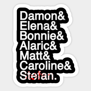 The Vampire Diaries Stickers Teepublic