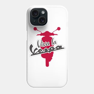 viva la vespa red Phone Case