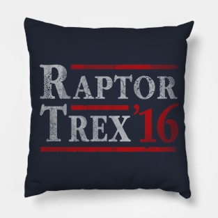 Vote Raptor and T Rex 2016 Election Pillow