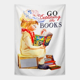 Go Exploring In Books, 1961 Tapestry