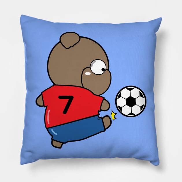 CoCo Playing football Pillow by CindyS