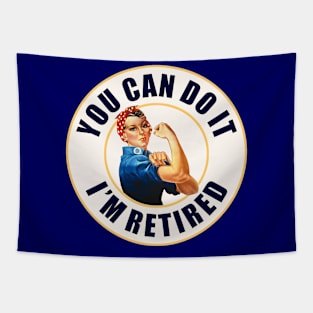 Retired Rosie the Riveter Tapestry