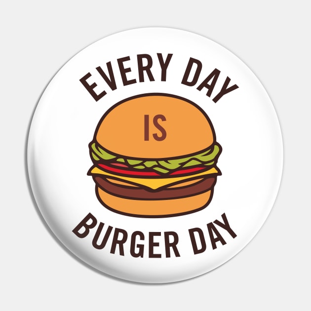 Every day is Burger day Pin by HiPolly