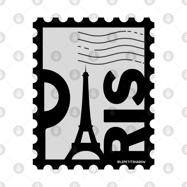 Paris, France Postage Stamp by LePetitShadow