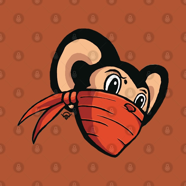 Ninja Mouse head by Wilson Ramos Jr