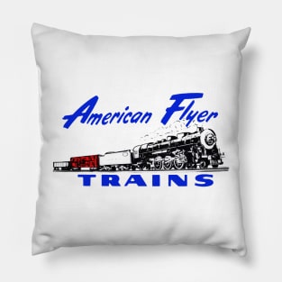 American Flyer. Model Trains. Pillow