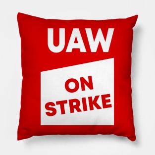 UAW Strike Red Tee United Auto Workers Pillow