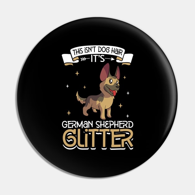 German Shepherd glitter Pin by Modern Medieval Design