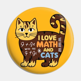 I love math and cats (4) Pin