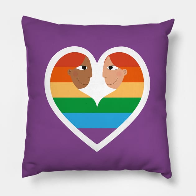 Love is Love Pillow by damppstudio