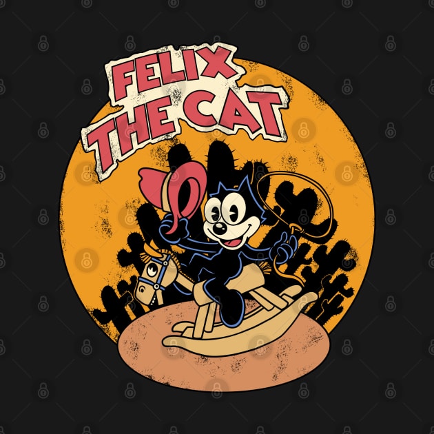 Cowboy Felix The Cat by thelazyshibaai