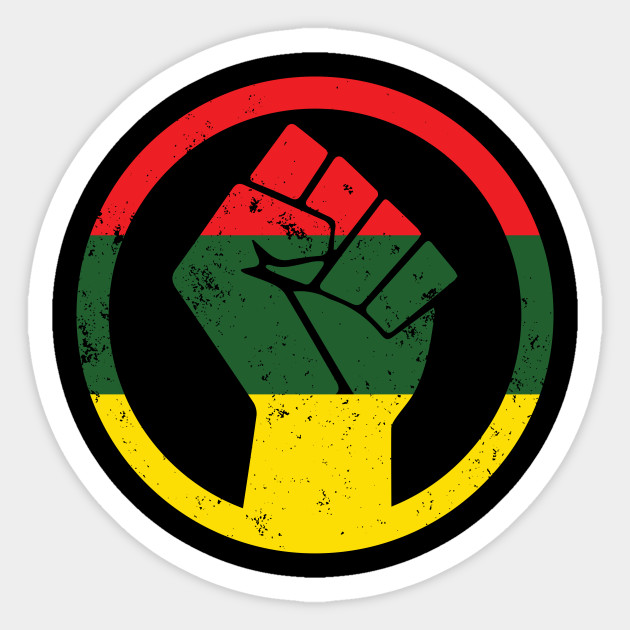 rasta black power fist