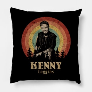 Retro Sunset Kenny Loggins Pillow