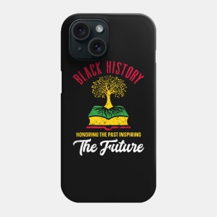 Honoring Past Inspiring Future Men Black History Month Phone Case