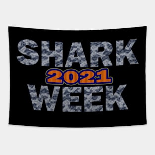 shark week 2021 t shirt Tapestry