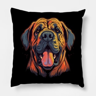 English Mastiff Smiling Pillow