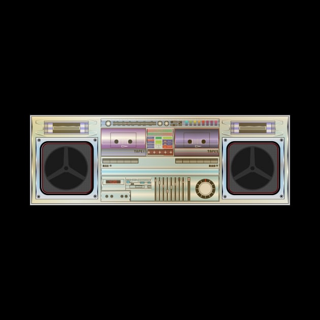 Ghetto Blaster Radio Design by Brobocop