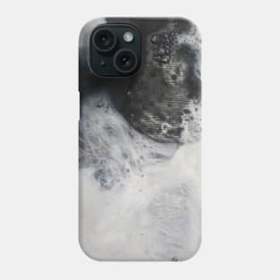 Black and White Abstract Painting Phone Case