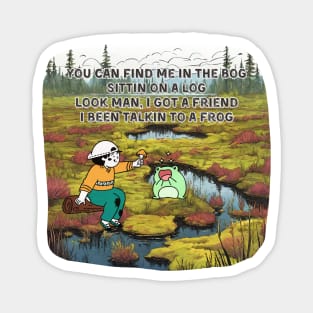 Find Me in the Bog Magnet
