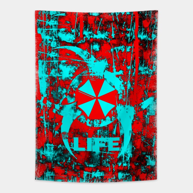 Life Resident Evil Biohazard p5 Tapestry by FasBytes