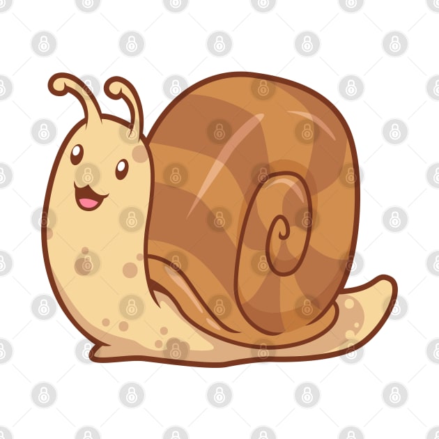 Kawaii snail by Modern Medieval Design