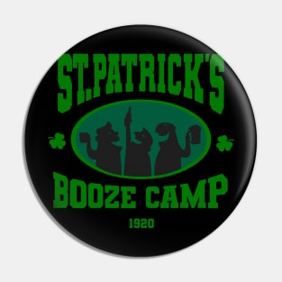 St.Patrick's Day Booze Camp Design 2 Pin