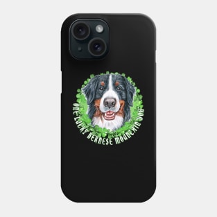 One Lucky Bernese Mountain Funny St. Patrick Dog Phone Case