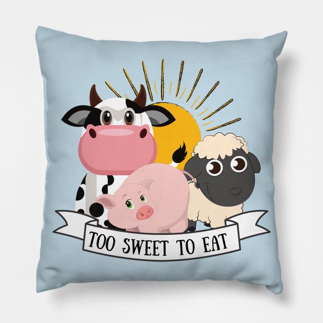 Too Sweet to Eat Pillow by Unique Treats Designs