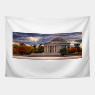 Early Morning at the Jefferson Memorial Tapestry