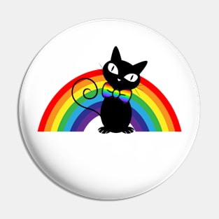 Rainbow Kitty Pin