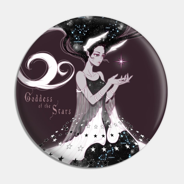 Goddess of the Stars Pin by Monstrous1