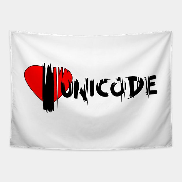 I Love Unicode Tapestry by Color-Lab