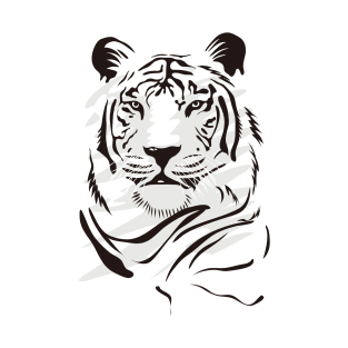 The image is a illustration tiger T-Shirt