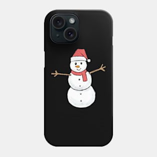 Funny Dabbing Snowman Funny Kids Christmas Gift Phone Case