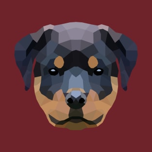 Cute Rottweiler Low Poly T-Shirt