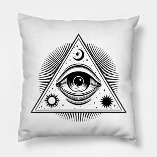 All Seeing Eye Illuminati Pillow