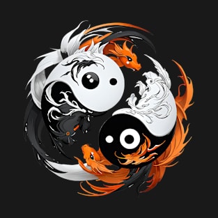 Koi Yin Yang Symbol T-Shirt