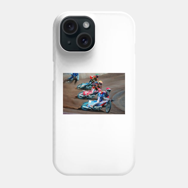 Reading Racers Speedway Motorcycle Action Phone Case by AndyEvansPhotos