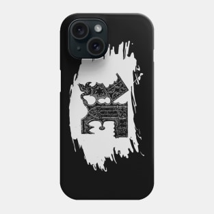 Gothic letter K– Alphabet typography Phone Case