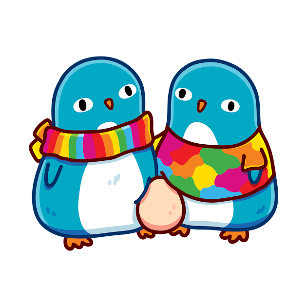Two Awesome Penguin Dads by LydiaLyd